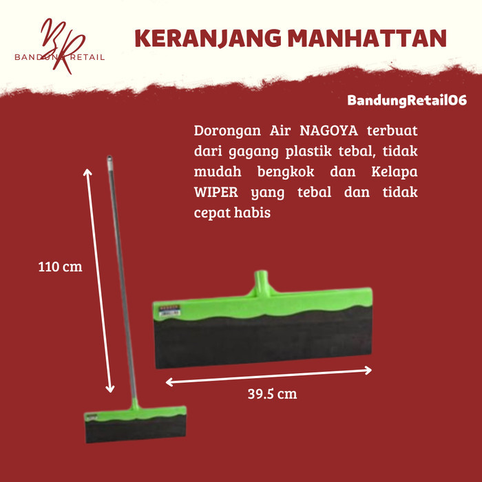 Pendorong Air Lantai Wiper Lantai Floor Dorongan Air Nagoya 719 Slaber