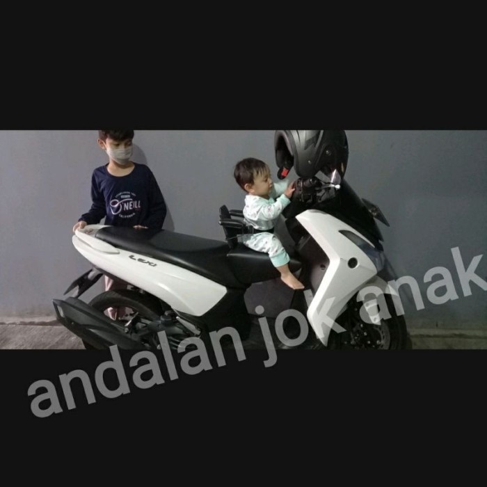 Kursi Jok Boncengan Anak Yamaha Lexi Lengkap Sandaran Besi Safety Belt