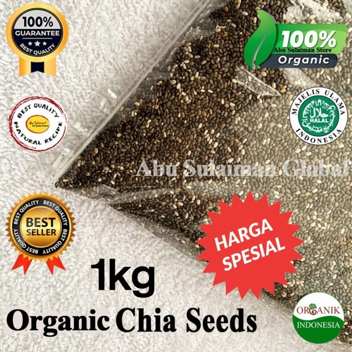 

Organic Bla Chia Seeds Mexico 500 Gram/ Organic Chiaseed / Chia Seed