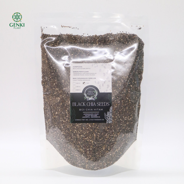 

Natural Bla Chia Seed / Biji Chia Hitam - 1 Kg
