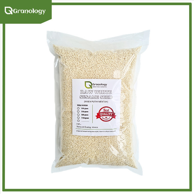 

Wijen Putih / White Sesame Seed (1 Kilogram) By Granology