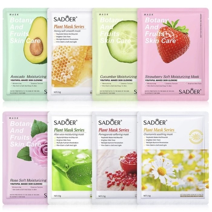 Sadoer Sheet Mask Plant Series Masker Wajah Korea