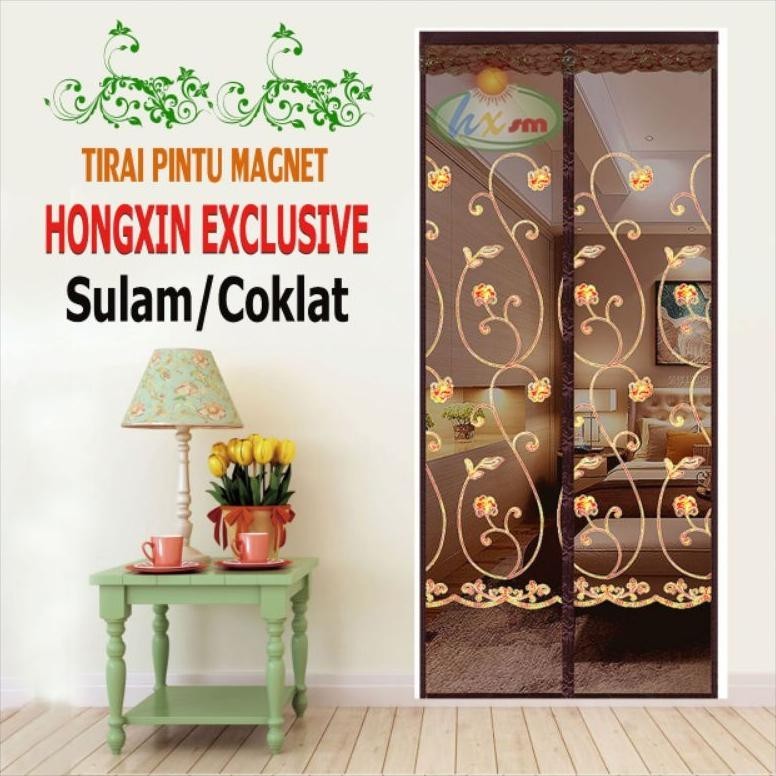 [PROMO] Good Quality Tirai Pintu Magnet Anti Nyamuk merk Hongxin Originil Uk.90x210/100x220/120x240/