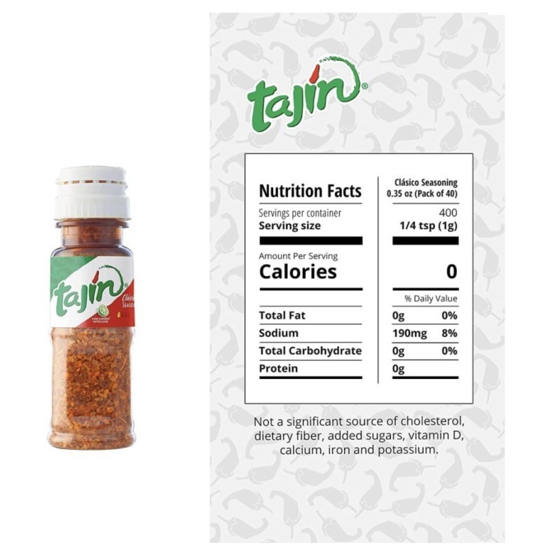 

Tajin With Lime Clasico Seasoning Ni Size Chili 0.35Oz 10G