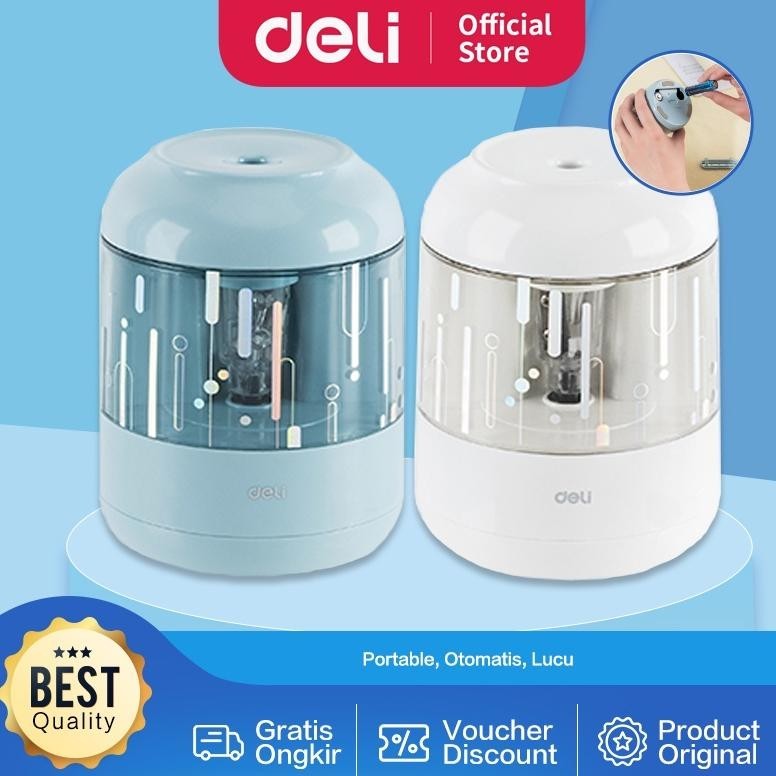 

Terbaru Deli Electric Pencil Sharpener / Rautan Pensil Otomatis Lucu EH508 Sale