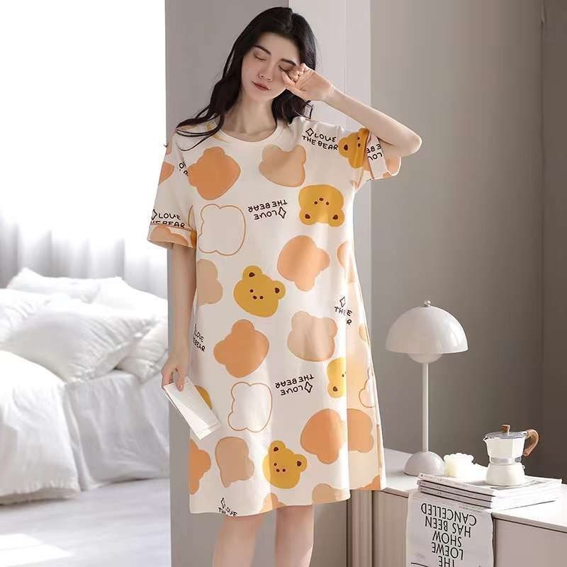 Daster Pandek BF Pakaian Wanita Baju Tidur Wanita Import Daster Lengan Pendek Import - Daster Wanita