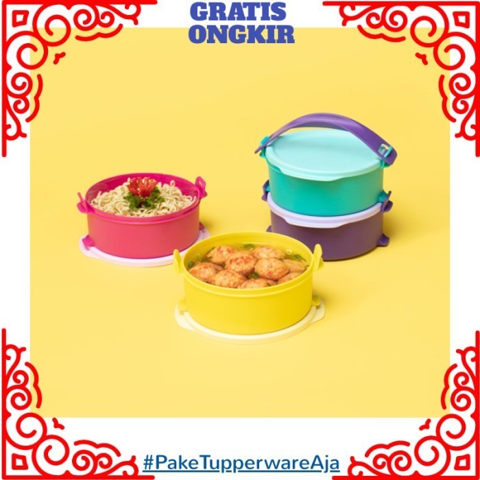 Tempat Makan Tupperware - Rantang Bulat Tupperware Fun Click To Go