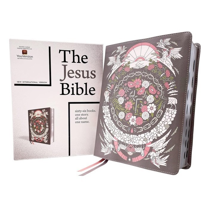 

NIV The Jesus Bible Artist , Soft Leather, Gray -ed