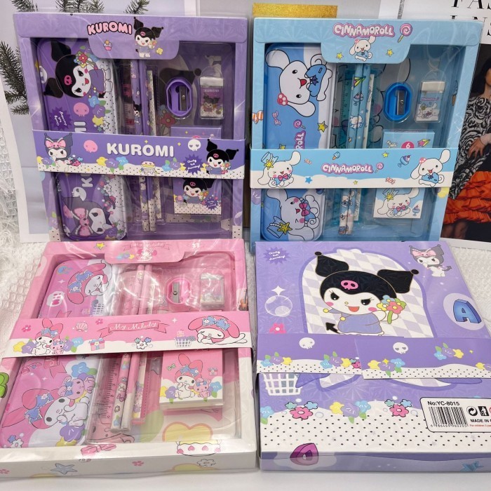 

Alat Tulis Anak Set Kotak Pensil Sanrio/ Stationery Sekolah/Goodie Bag Anak