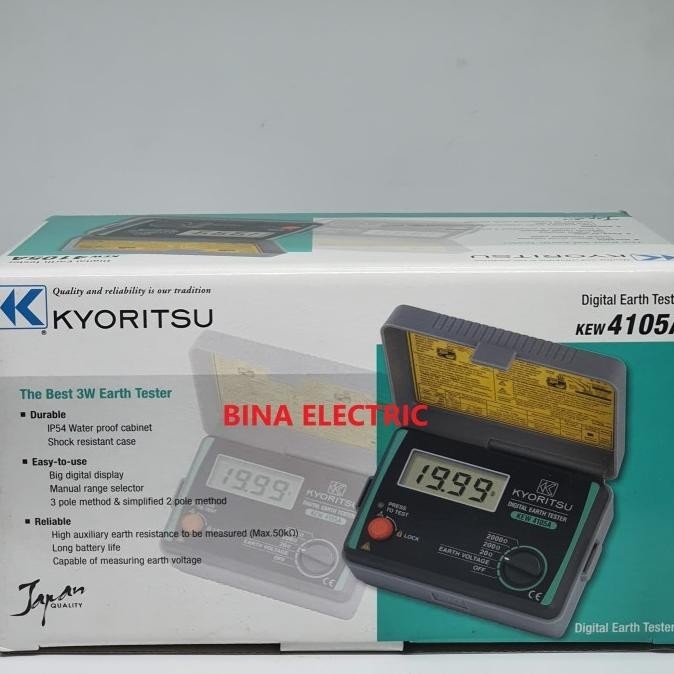 Digital Earth Tester Kyoritsu 4105A Kyoritsu Kew 4105 A Tester Magger