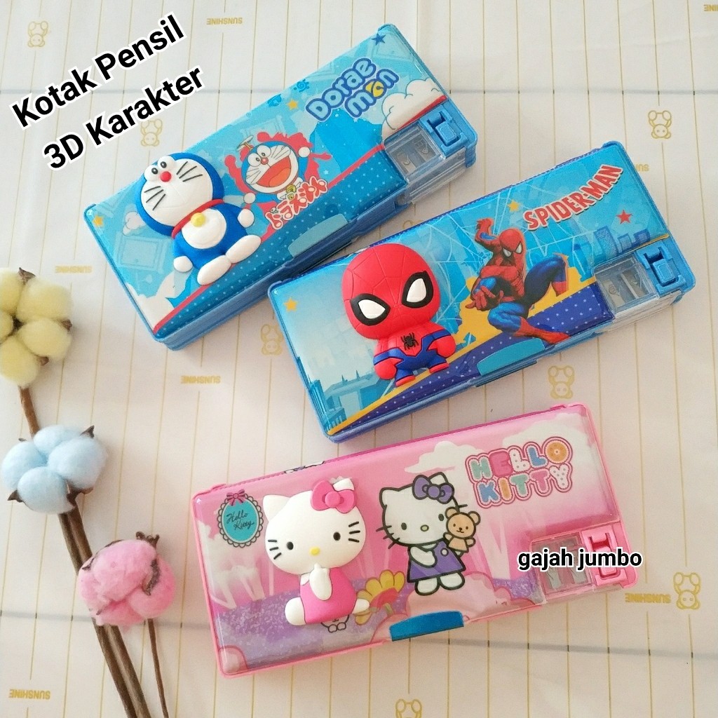 

Kotak Pensil Tempat Pensil Anak Murah Sliding Penggaris Slide Geser Pencil Case