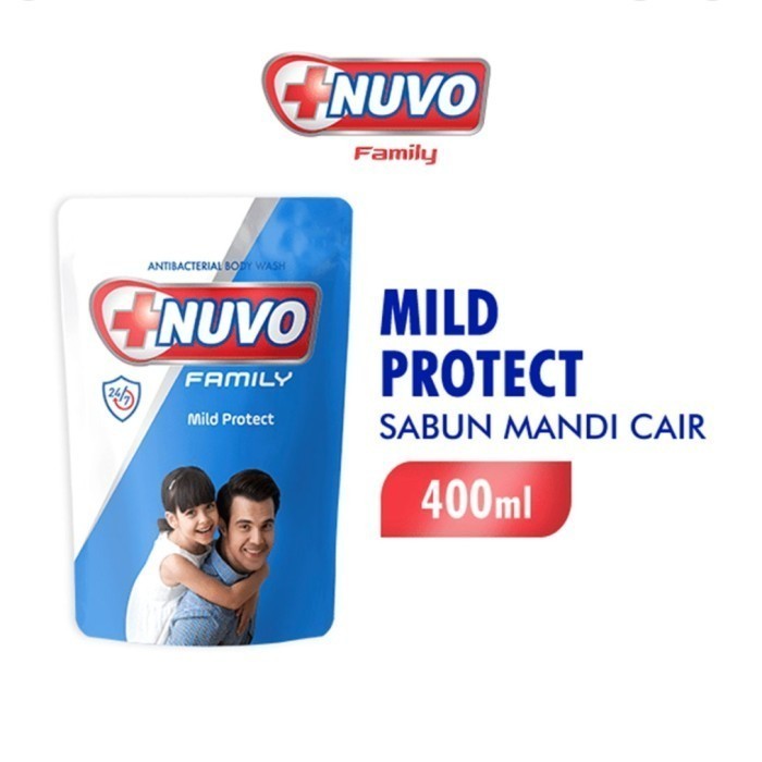 NUVO Body Wash Caring Sabun Mandi Cair Refill 400 ml
