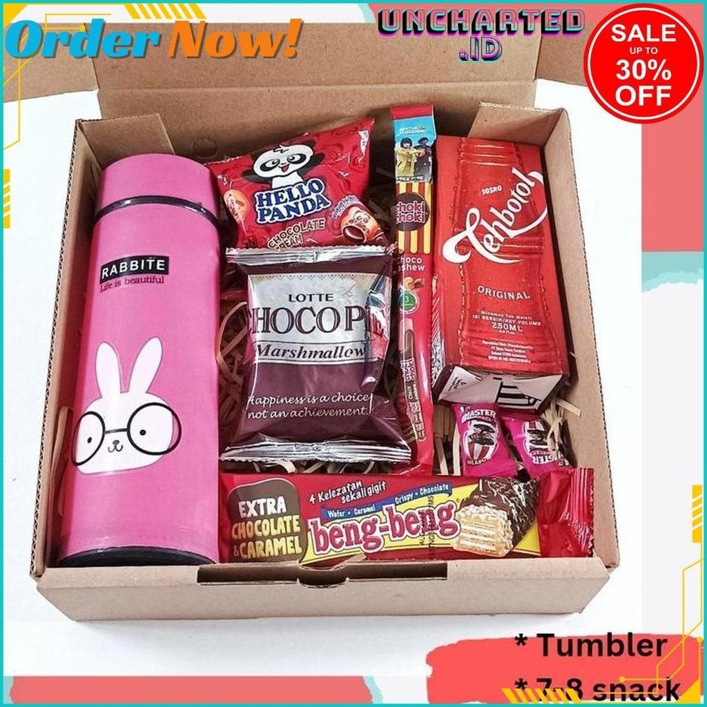 

GIFT BOX SNACK HAMPERS ULTAH KADO GRADUATION ANNIVESARY SET HADIAH COD