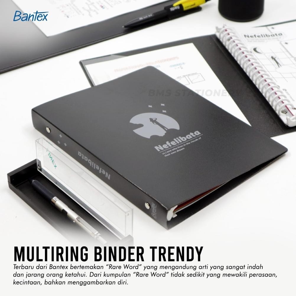 

[BMS TANGERANG] BANTEX MULTIRING BINDER TRENDY A5 20 RING #3324 SIAP KIRIM