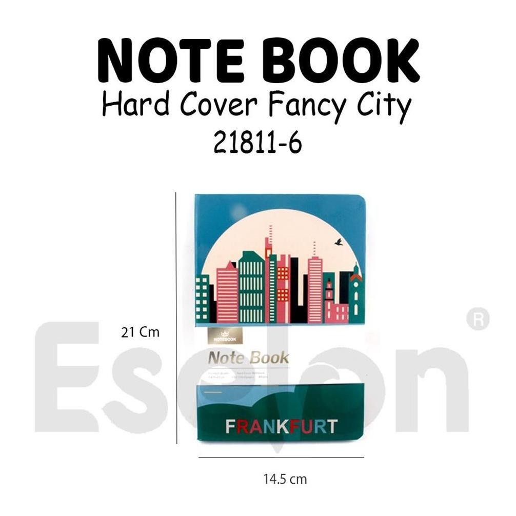 

HARD COVER NOTEBOOK A5 FANCY CITY 21811-6 / NOTEBOOK A5 96 LEMBAR TERMURAH BANGET