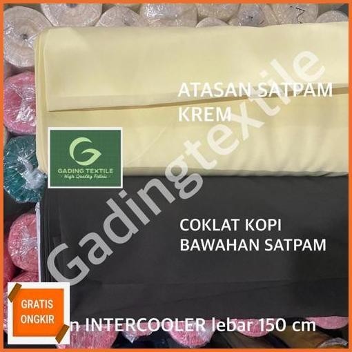 Cuci Gudang ( Per Setengah Meter ) Kain Twill High Twist Intercooler Lebar 150 Cm Bahan Baju Kemeja 