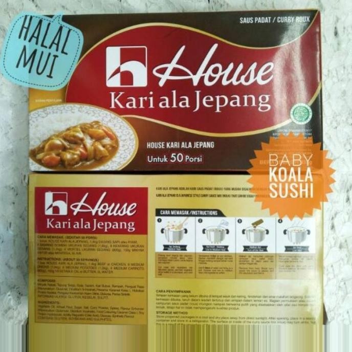 

HOUSE Japan Curry Kare Jepang 50 Porsi Halal Bumbu Kuah Kari Nasi HTM