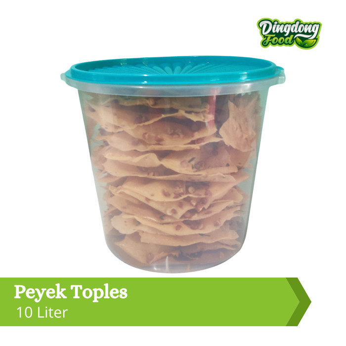 

Peyek Teri Kacang Tanah Rebon Kacang Hijau Fresh Homemade Toples 10L