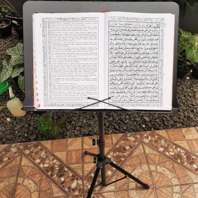 [Ready Stock] Stand Quran Jumbo Dudukan Besi Al Quran Untuk Lansia Mushaf Kabir