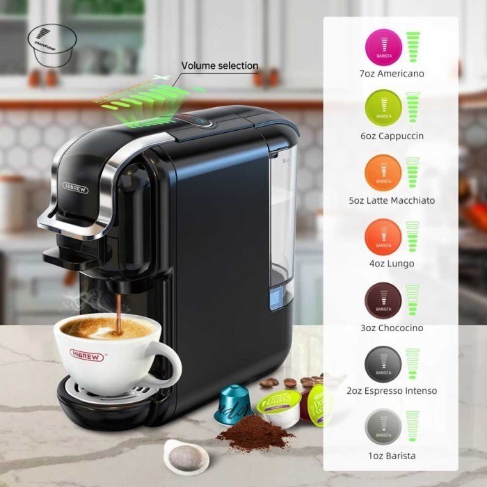 Ready Mesin Coffe Espresso Kapsul 5 in 1 for Nespresso Dolce Gusto 19 Bar