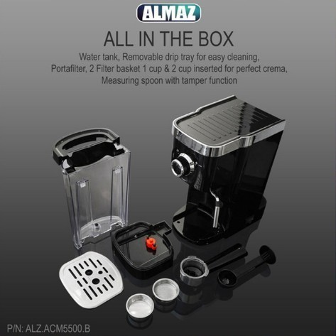 Ready Alat Coffee Almaz ACM5500 Mesin Kopi Espresso Pembuat Kopi Alat Kopi