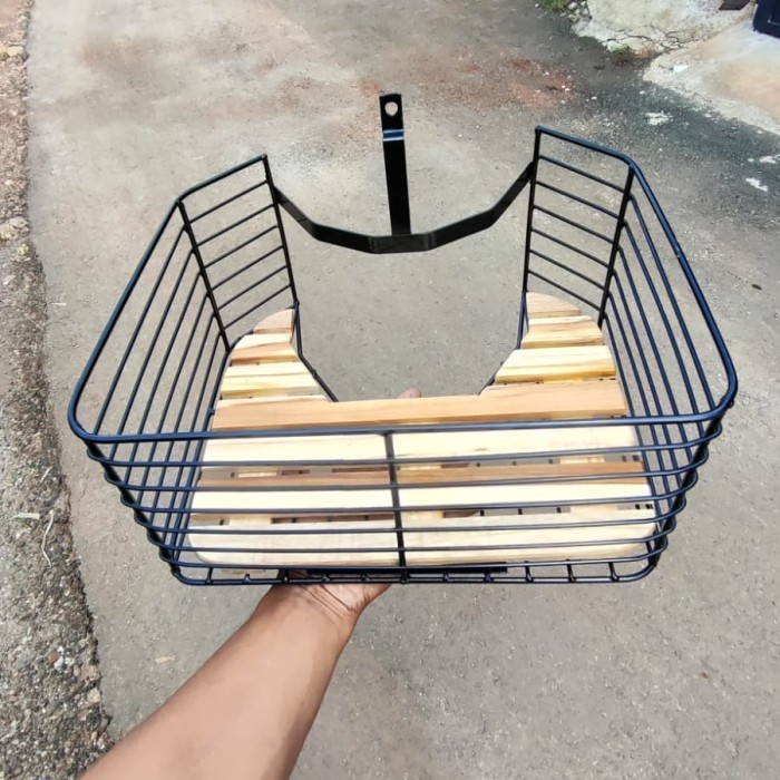 Keranjang yamha alfa FULLSET papan keranjang kayu jati Cover tas keranjang bagasi tengah ALFA