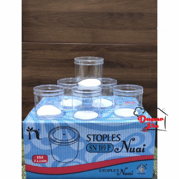 Nuai Toples Tabung Polos 200 Gr Sn189P (24 Pcs) / Toples Coklat