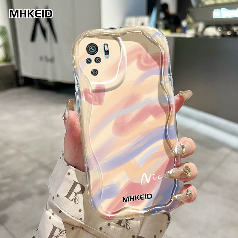 MHKEID Casing Hp Untuk Xiaomi Redmi Note 10 Note 10s Note 11 SE POCO M5s Case HP pola bagus Cesing S