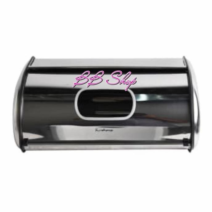 [Promo] Wadah Saji Tempat Roti Kue Stainless 43X27 Cm Krishome Bread Box