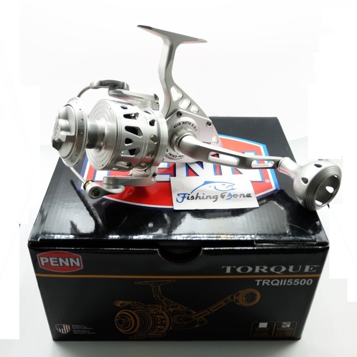 Penn TORQUE II Silver Spinning Reel TRQII 5500S