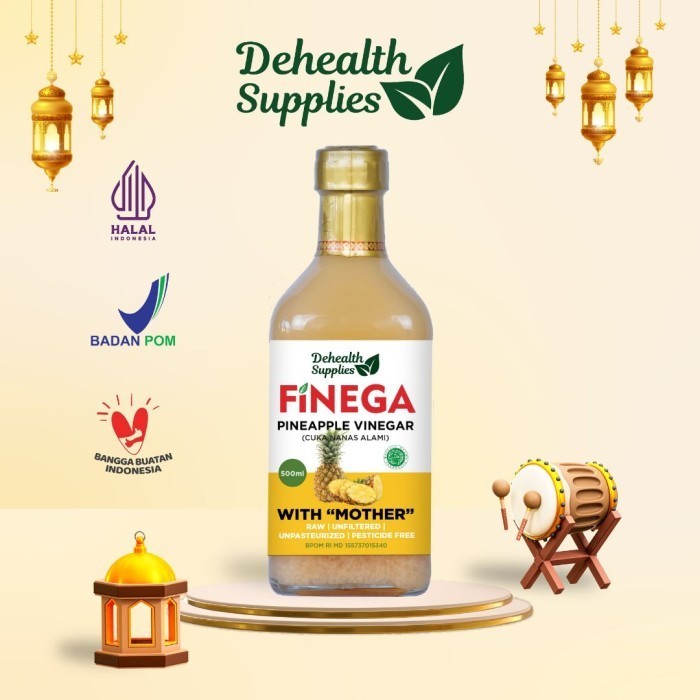 

FINEGA CUKA NANAS 500ml Kemasan Kaca