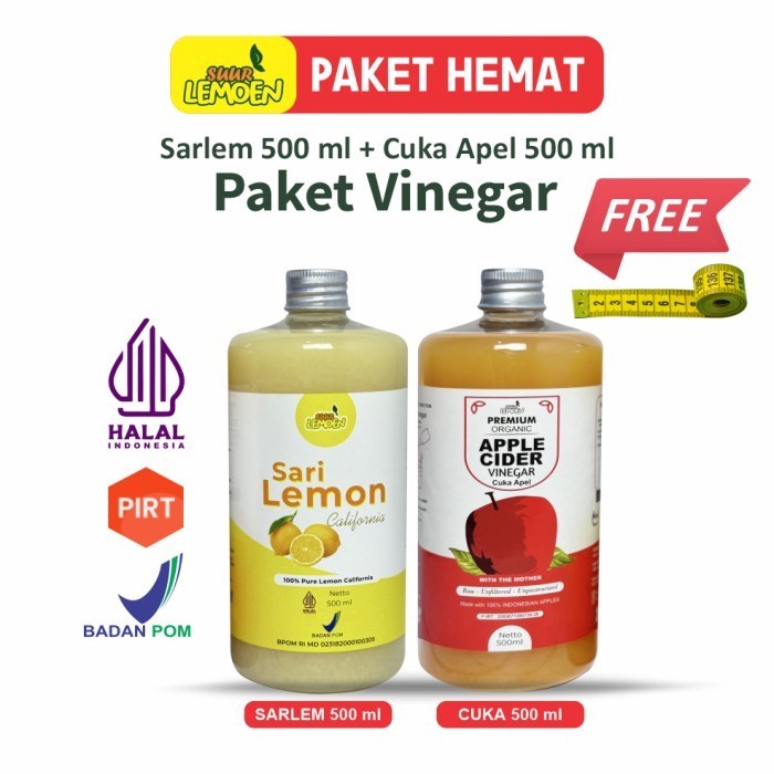 

UM7 Paket Diet Sehat Bundg Cuka Apel + Sari Lemon Murni By Suur Lemoen