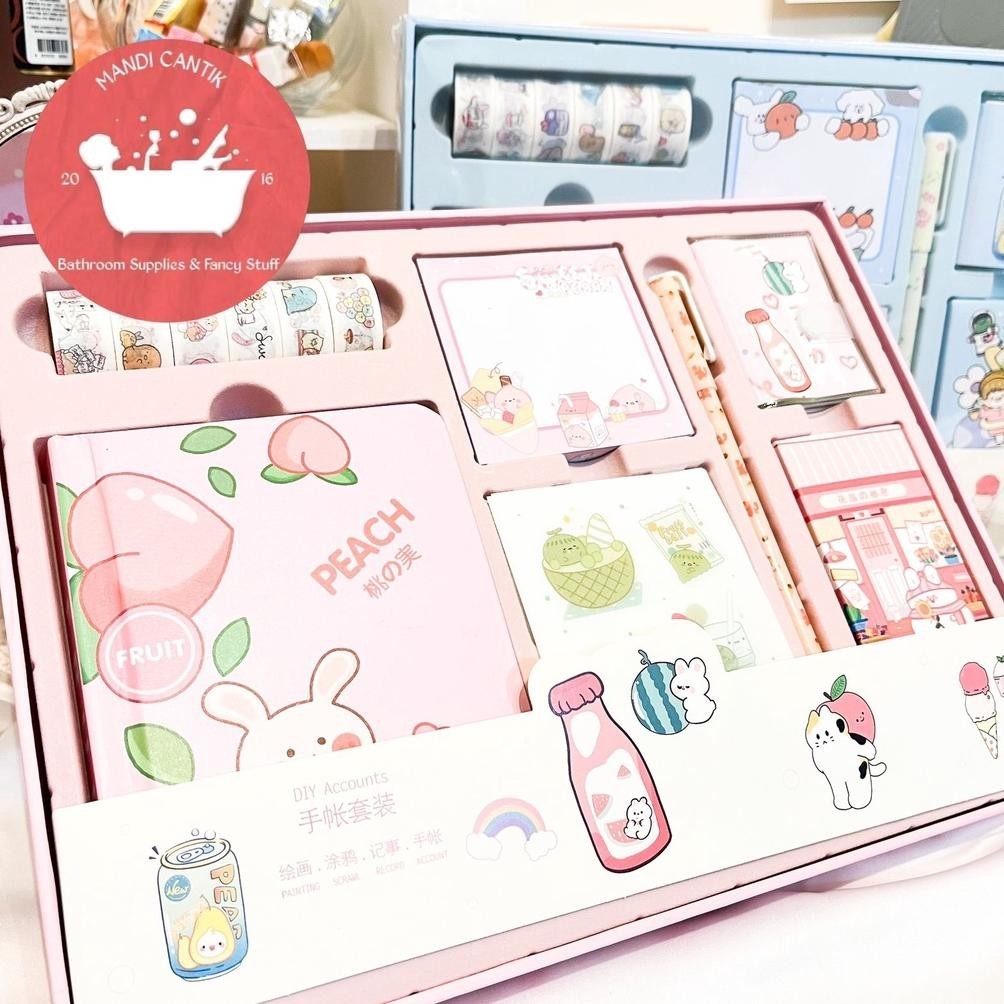 

Gc27 Paket Jurnal 7 In 1 Fruits Girls Day Journal Perempuan Gambar Buah Kado Unik Lucu BisaCod