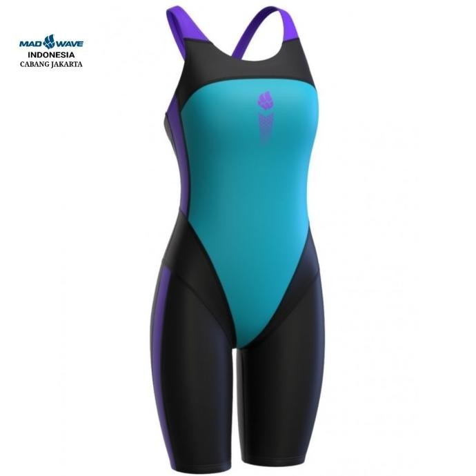 Masih Ada Baju Renang Wanita Madwave Athletic Kneeskin Open Back Green