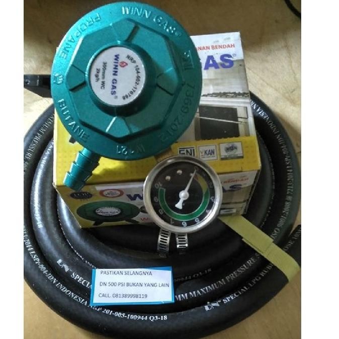 [Bisa Cod] Regulator Matic Zhelgaz 121 Winn Gas Selang Gas Lpg 500 Psi Super Aman