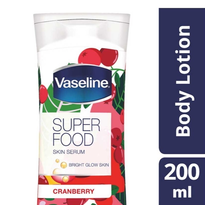Vaseline Superfood Skin Serum Body Lotion Cranberry 200 ml