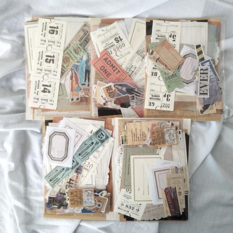 

Random Journaling Kit Vintage Aesthetic Series Paper Bundle Mail Kit - Penpal Kit Cod
