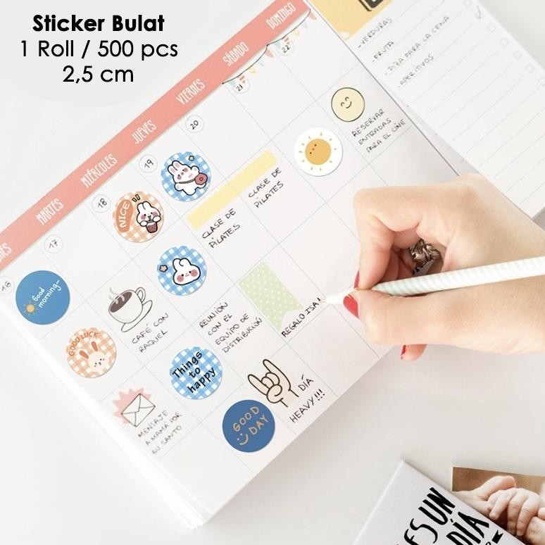 

Sticker Roll Haji Umroh Idul Fitri Ramadhan Lebaran Bulat Lucu 500 Pcs 2.5 Cm Label Tempel - St001 Promo