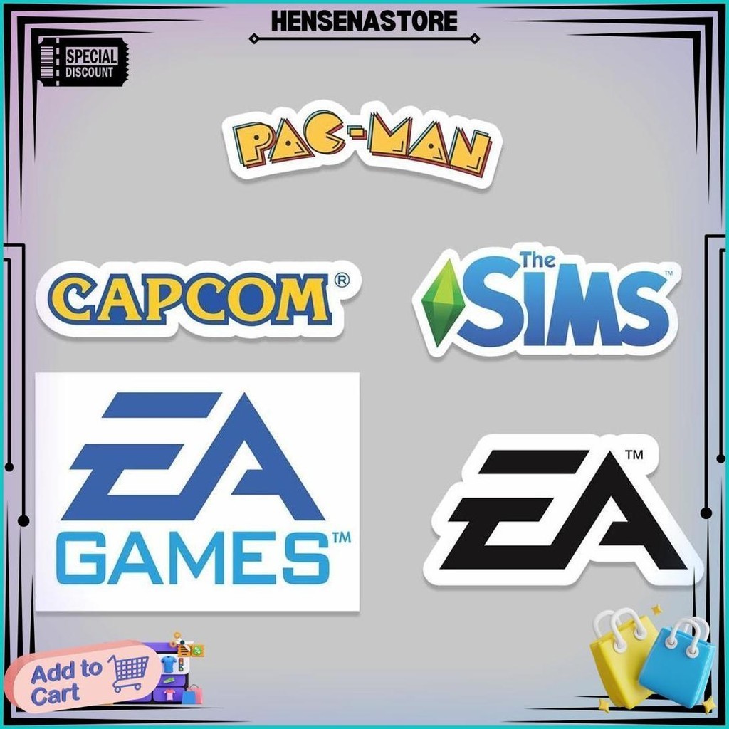 

Stiker Pack 16Pcs Game Stiker Aesthetic Laptop Aksesoris Hp Anti Air Motif Helm Best Seller