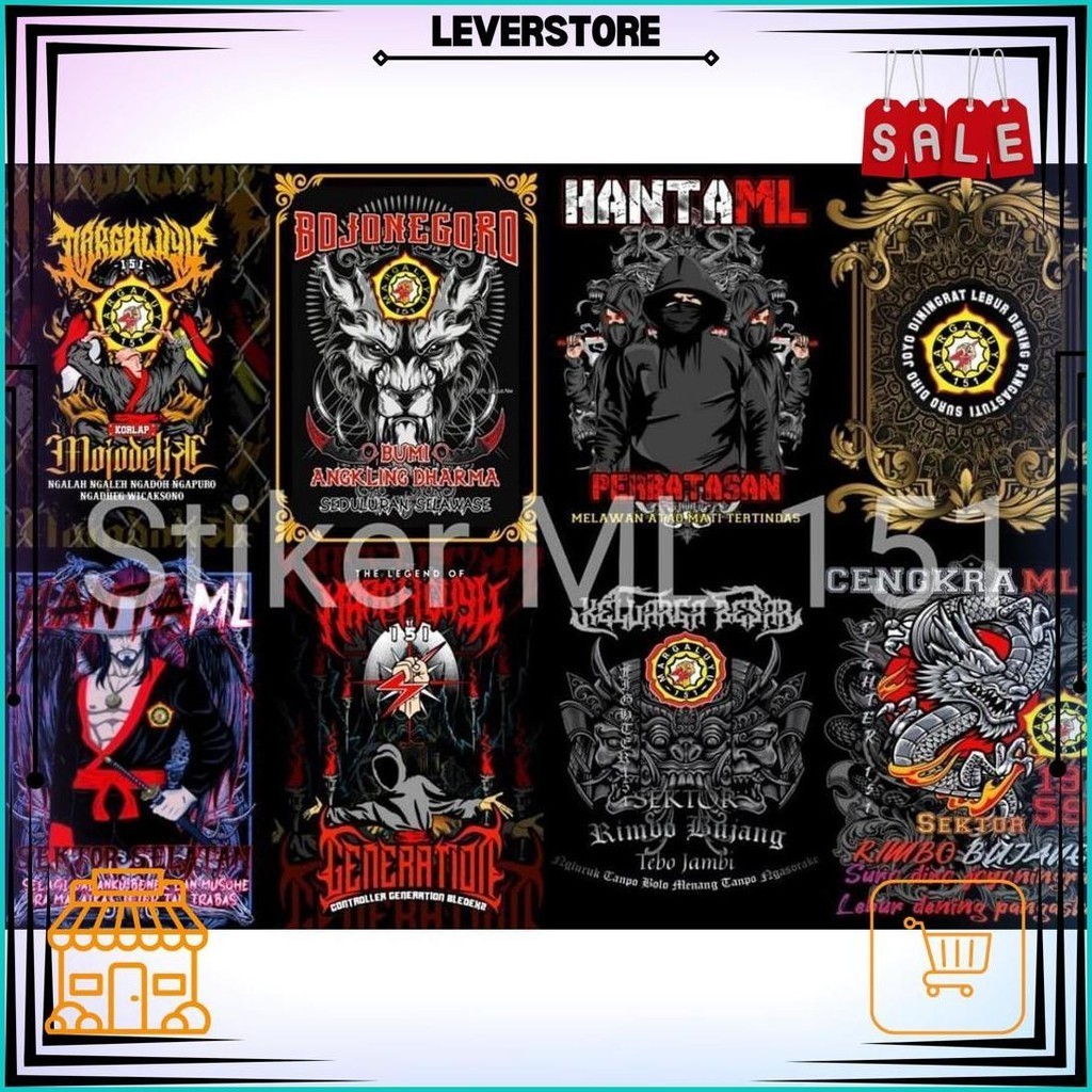 

Stiker Margaluyu 151 8 Biji (Glossy Anti Air) Best Seller