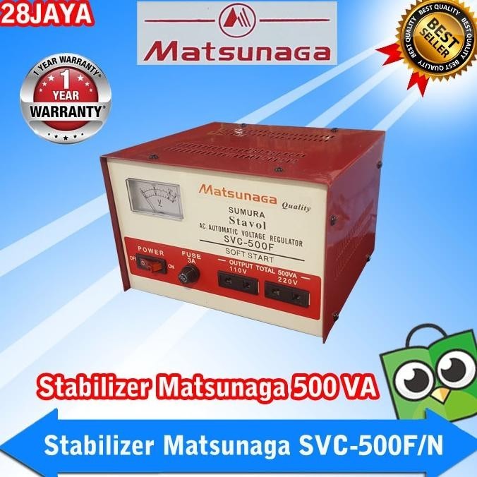 Stabilizer Matsunaga 500 Va - Stabilizer Matsunaga Svc-500F/N Terbaru