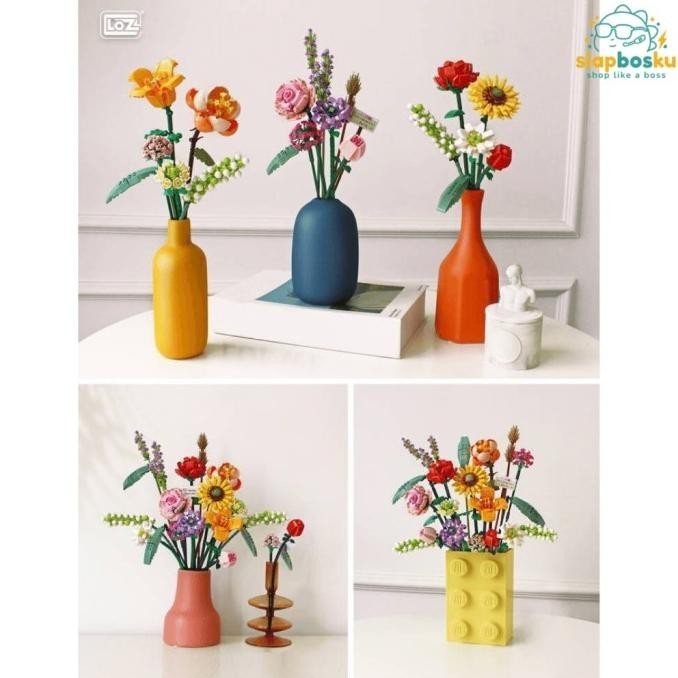 LOZ DIY MAINAN BLOK BUNGA ABADI MIX ETERNAL FLOWER BRICK BLOCK