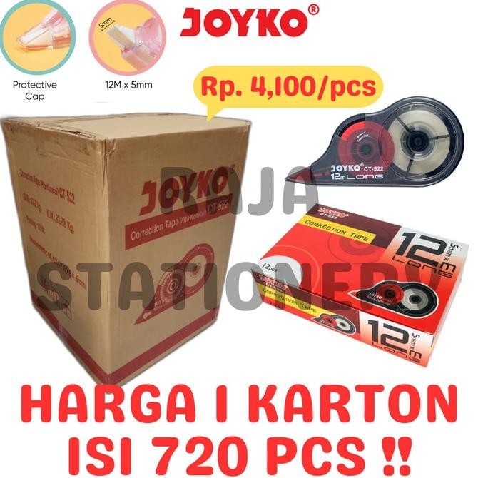 

Jual Joyko Correction Tape 12M Tipex Kertas Joyko Tipx Ct-522 [720Pcs]