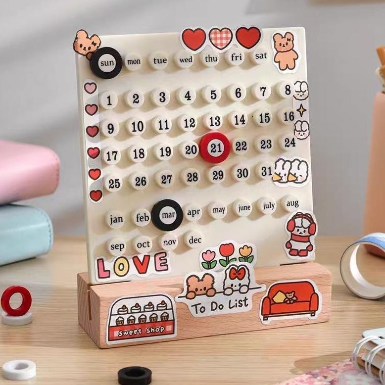 

PROMO Kalender Meja Abadi Permanent Calendar Diy Kalender ru-8