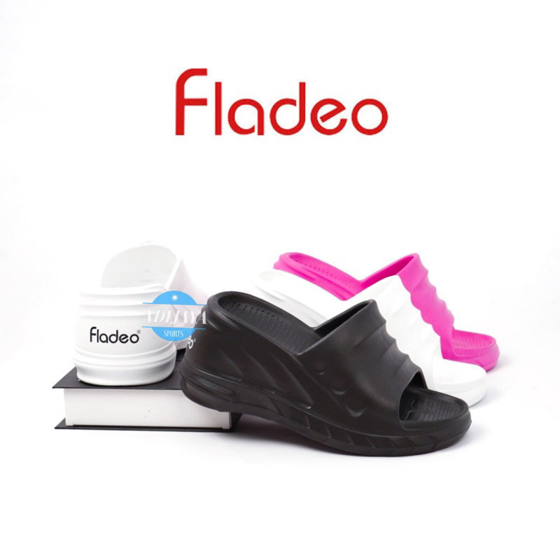 Sandal Fladeo Slip On Hak Tinggi Wanita Sandal Jepit Wedges Wanita Eva Phylon