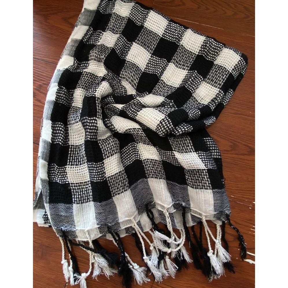 Cuci Gudang Selendang Bali Rajut Poleng || Seelendang Poleng || Selempod Catur Bali Cod