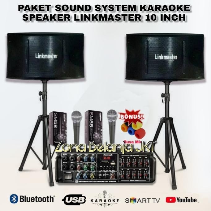 Paket Karaoke Sound System Linkmaster 10 Inch Karaoke Rumahan (L-1) LC