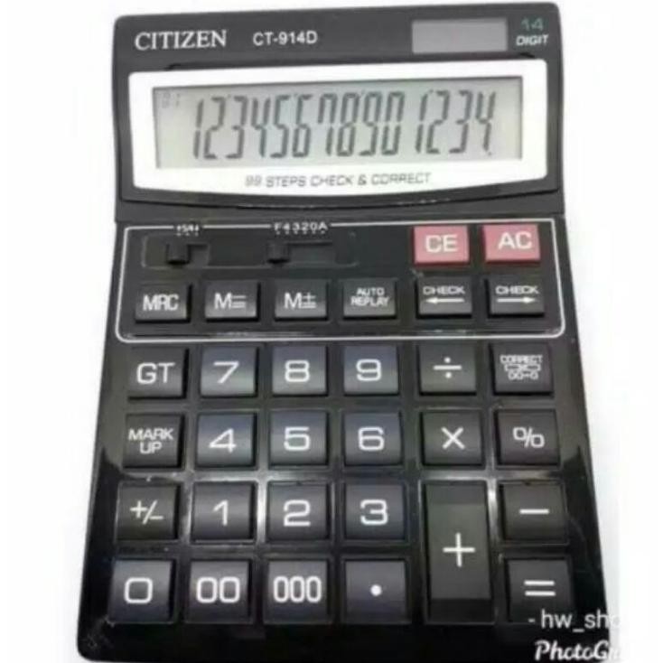 

BISA COD COD Kalkulator Dagang Kalkulator Citizen CT 914 D 14 Digit Besar Ka-152