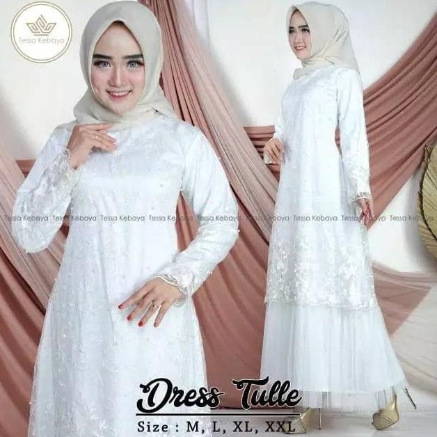 kebaya dres bahan tile