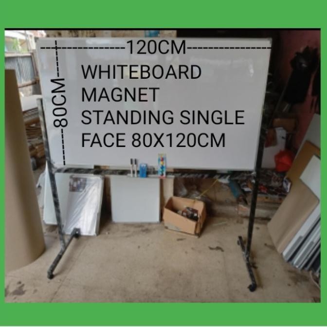 

Jual Papan Tulis Whiteboard Magnet Standing Single Face Zettaki 80X120Cm